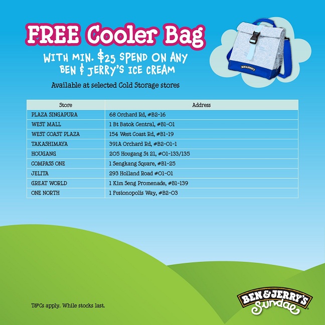 Ben & Jerry's Promo: Free Cooler Bag Available at Selected Stores