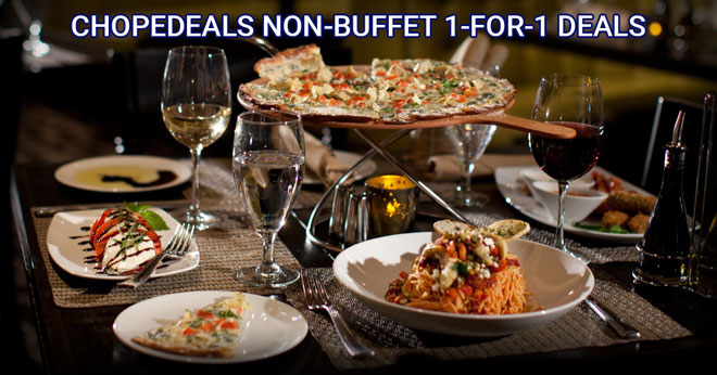 non-buffet 1-for-1 deals at ChopeDeals