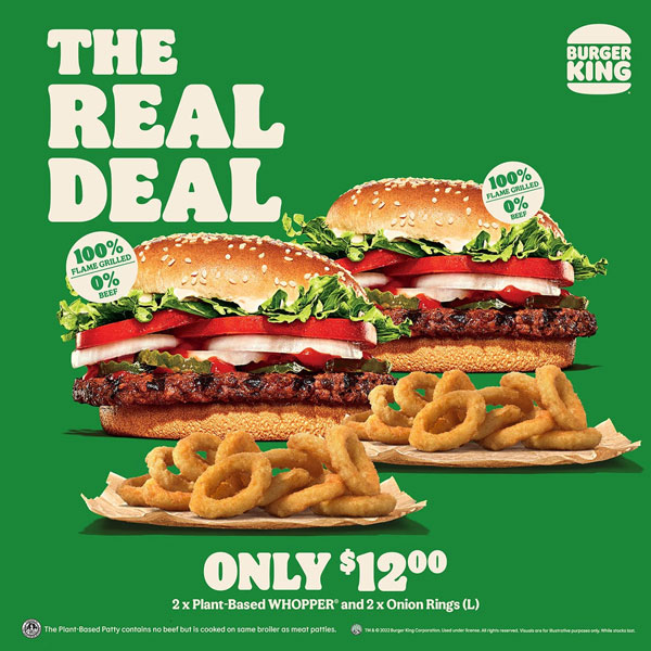 Burger King 2 for S$12 promo