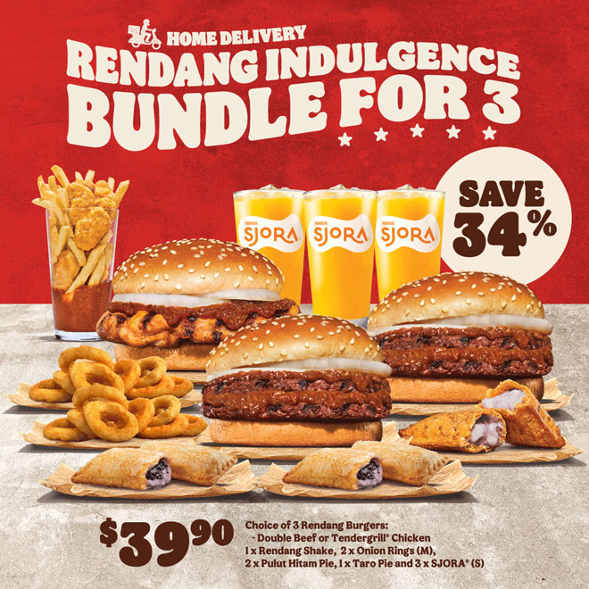 Burger King Rendang Burger Bundle Deals