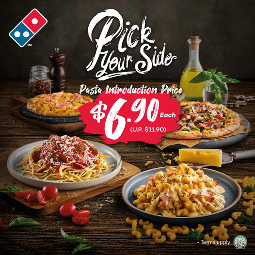Dominos Pasta from S$6.90