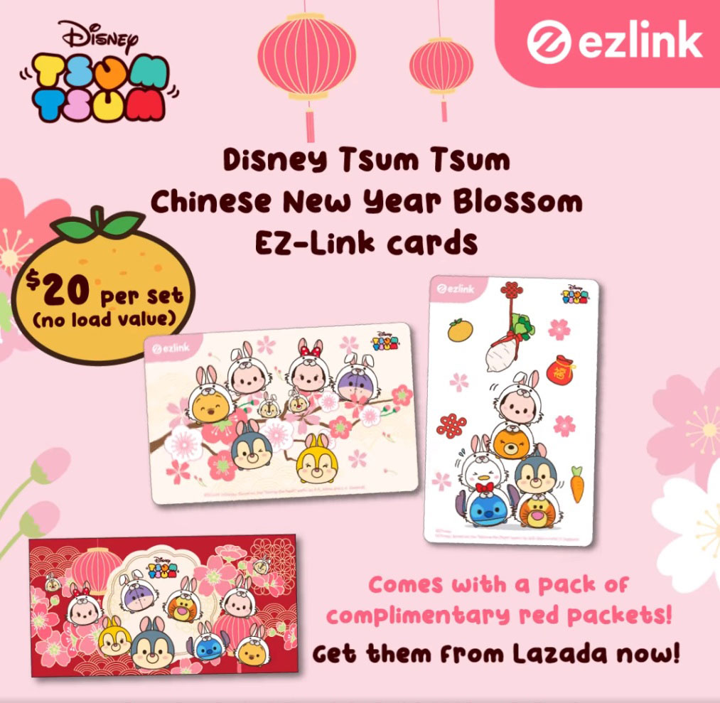 Chinese New Year Blossom EZ-Link Cards Promo: 2-for-S$20