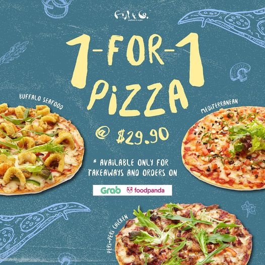 Fish & Co Promotion: 1-for-1 Pizza