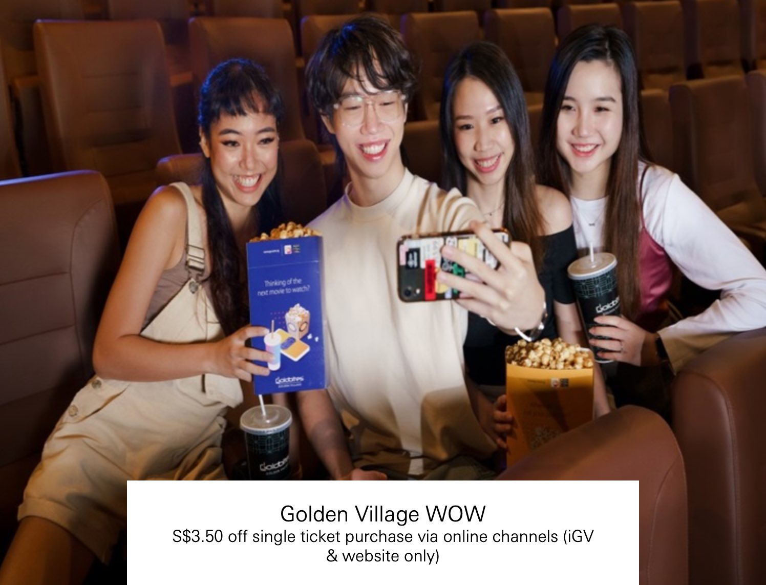 Golden Village promo - S$3.50 OFF - 29-8-2022