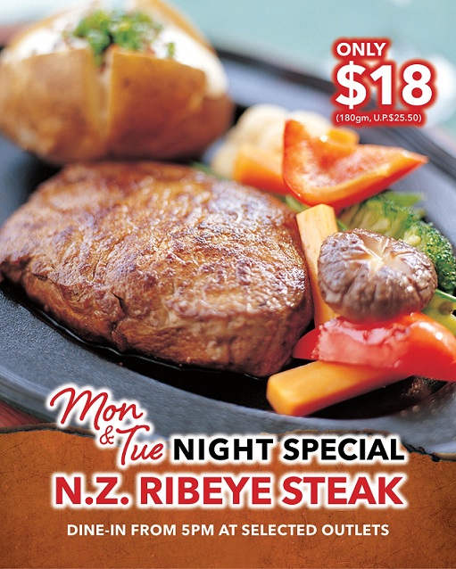 Jack's Place Promo: S$18 Ribeye Steak