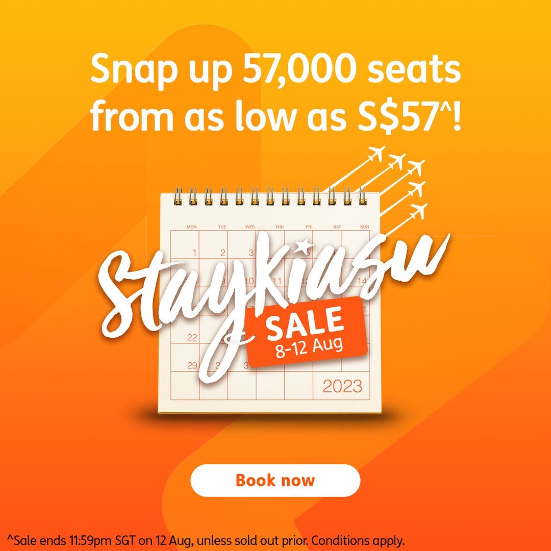 Jetstar promo - Flights from S$57