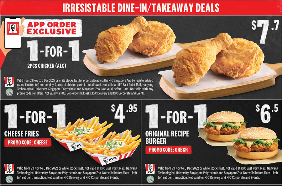 KFC Clucking Good Chicken Sale till 6 Dec 2022