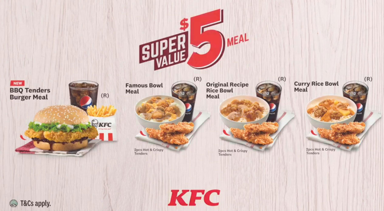 S$5 KFC Super Value Meal