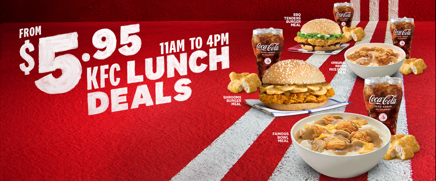 KFC Lunch Deals from S$5.95