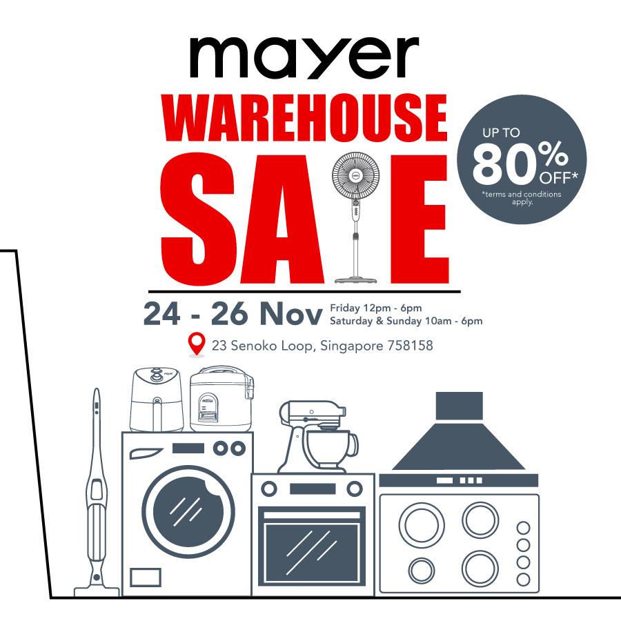 Mayer Warehouse sale SGDtips