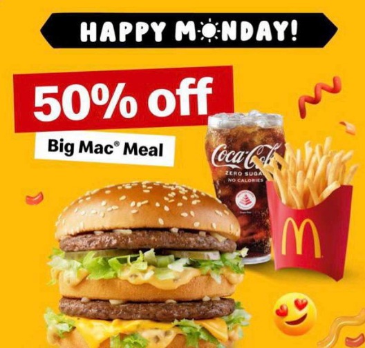 McDonald's App Deal: 50% Off Big Mac Meal