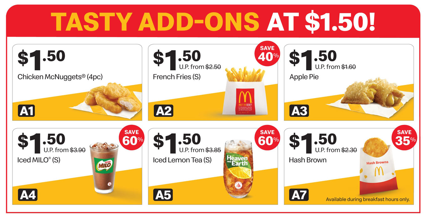 McDonalds Super Saver Deals from 15 - 24 Jan 2024