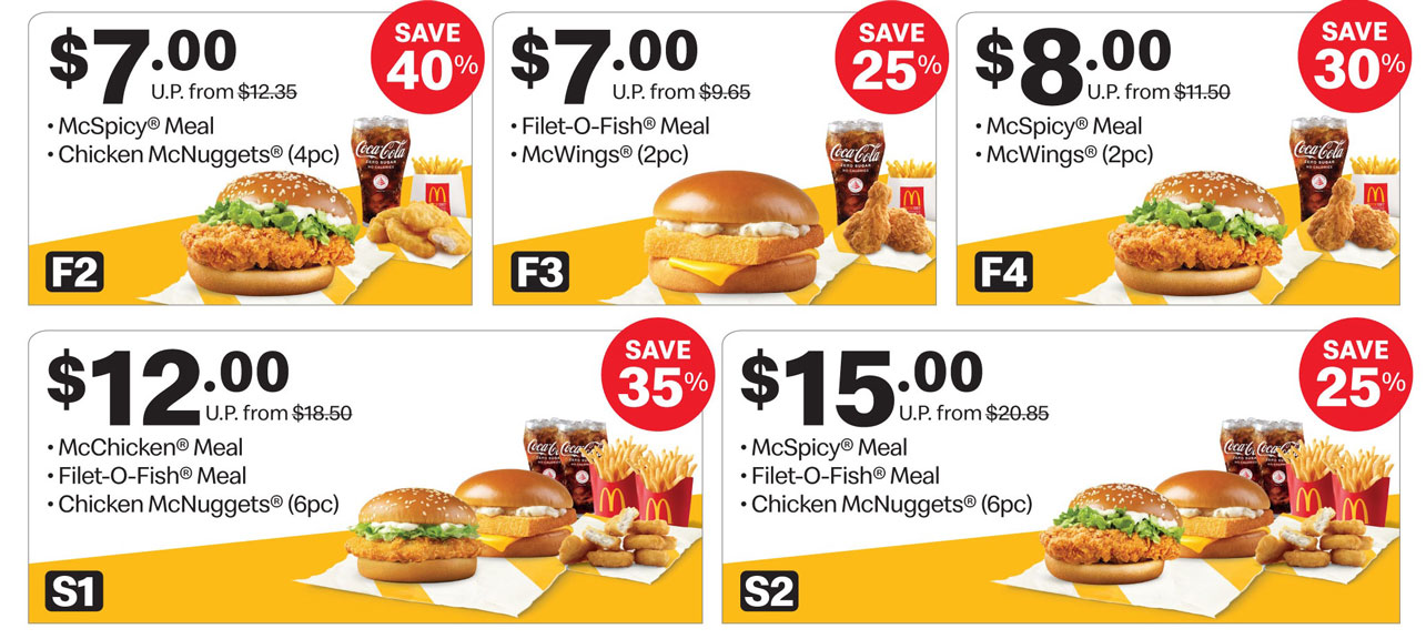 McDonalds Super Saver Deals from 15 - 24 Jan 2024