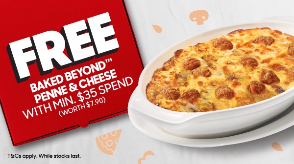 Pizza Hut Offer: Free Baked Beyon Penne & Cheese