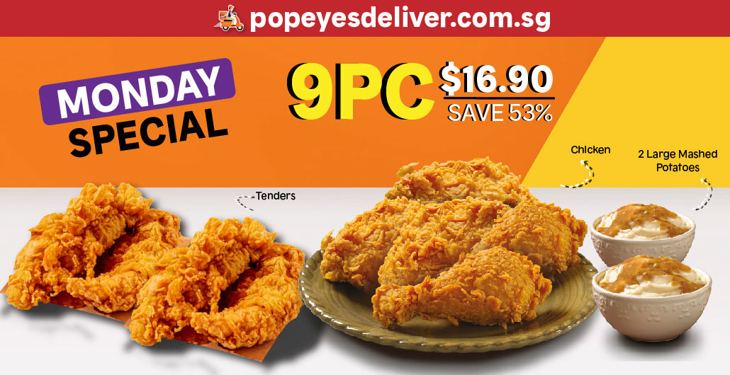 Popeyes Promotions April 2022 5 Deals, 1for1 Coupons & more SGDtips