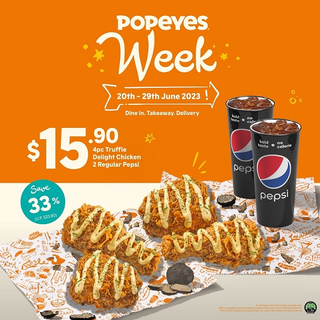 Popeyes Week Offer at S$15.90