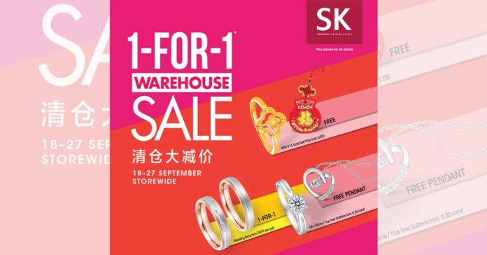 SK Jewellery 1-for-1 Warehouse Sale