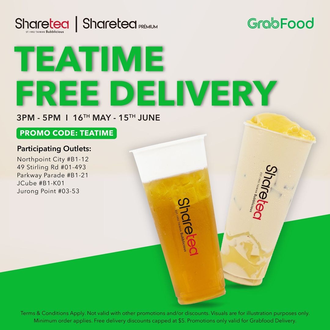 Sharetea promo - Free delivery