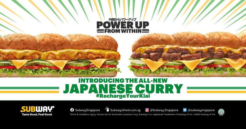 Subway New Japanese Curry Subs