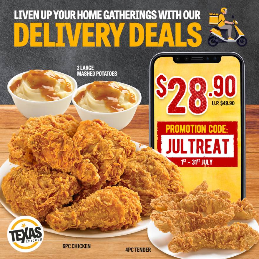 Texas Chicken promo - S$28.90 deal