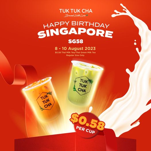Tuktukcha _thai milk tea 58cents
