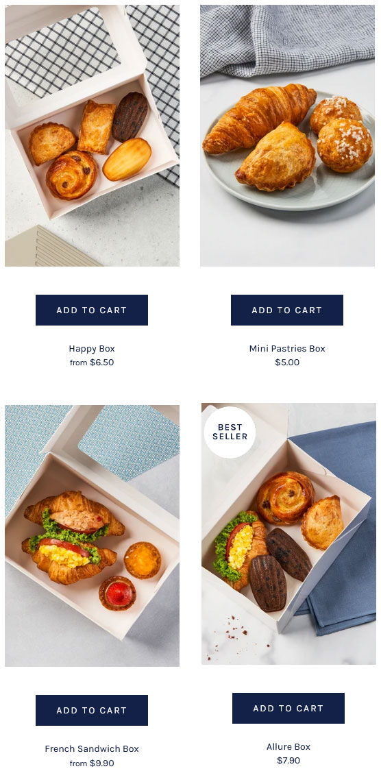 Delifrance meal boxes