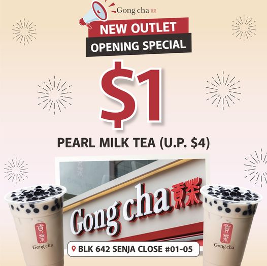 gong cha S$1 deal