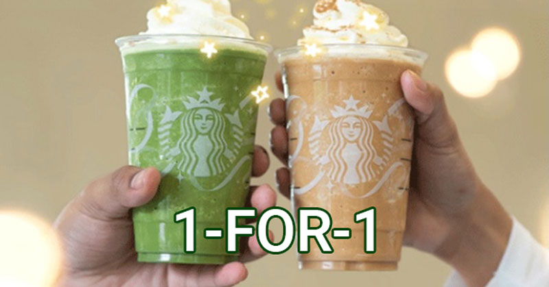 starbucks buy one get one coupon