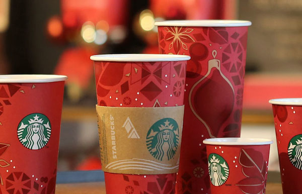 Starbucks Christmas paper cups
